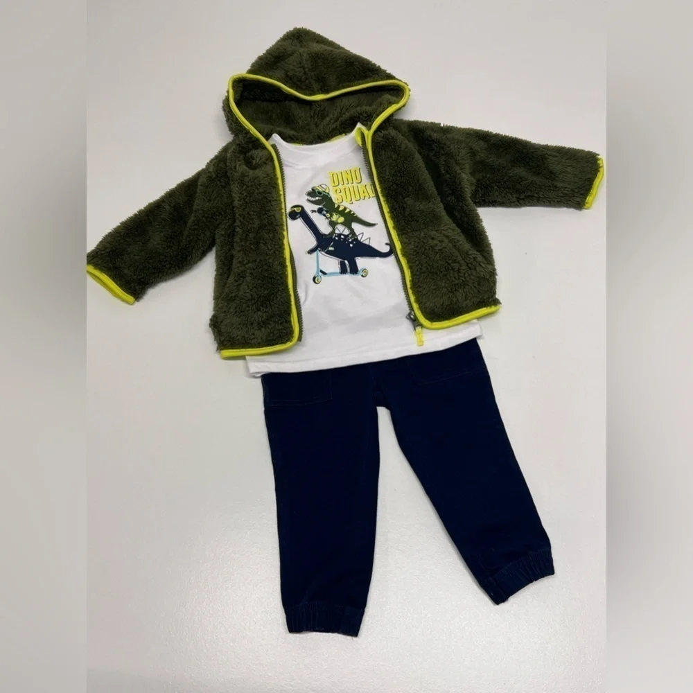 MEMBER'S Mark Boy's 3-Piece Long Sleeve Shirt, Hooded Jacket & Pant Set